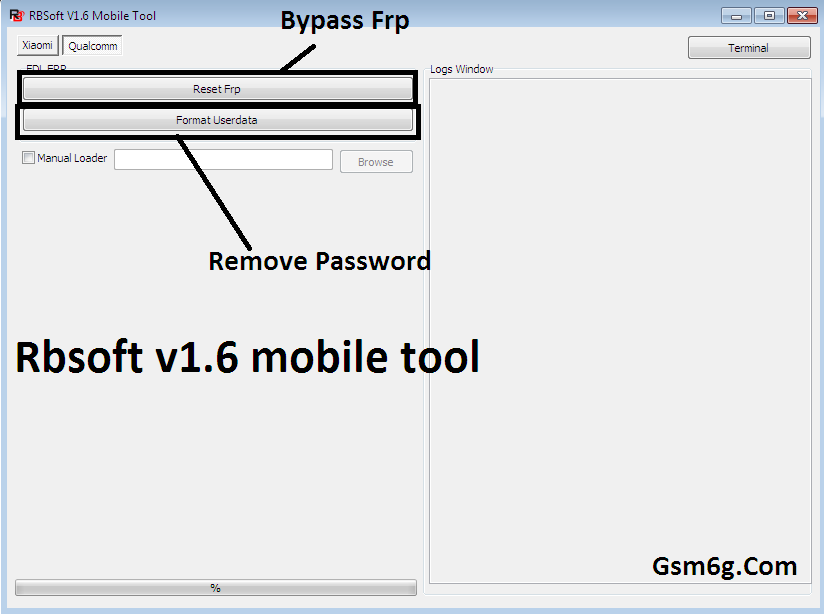 Tool Rbsoft v1.6 Mobile Tool Crack - Tool xóa pass & frp Qualcom